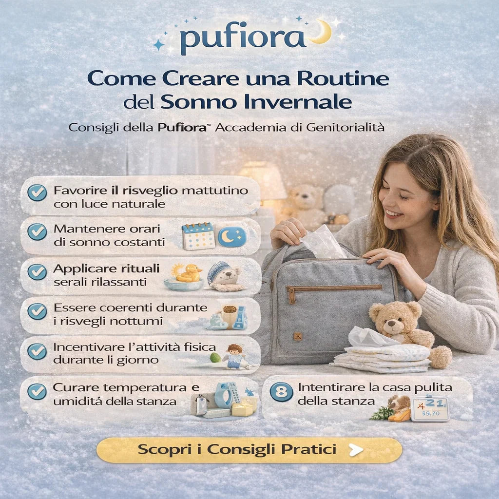 Come creare una routine del sonno nei neonati durante l’inverno?