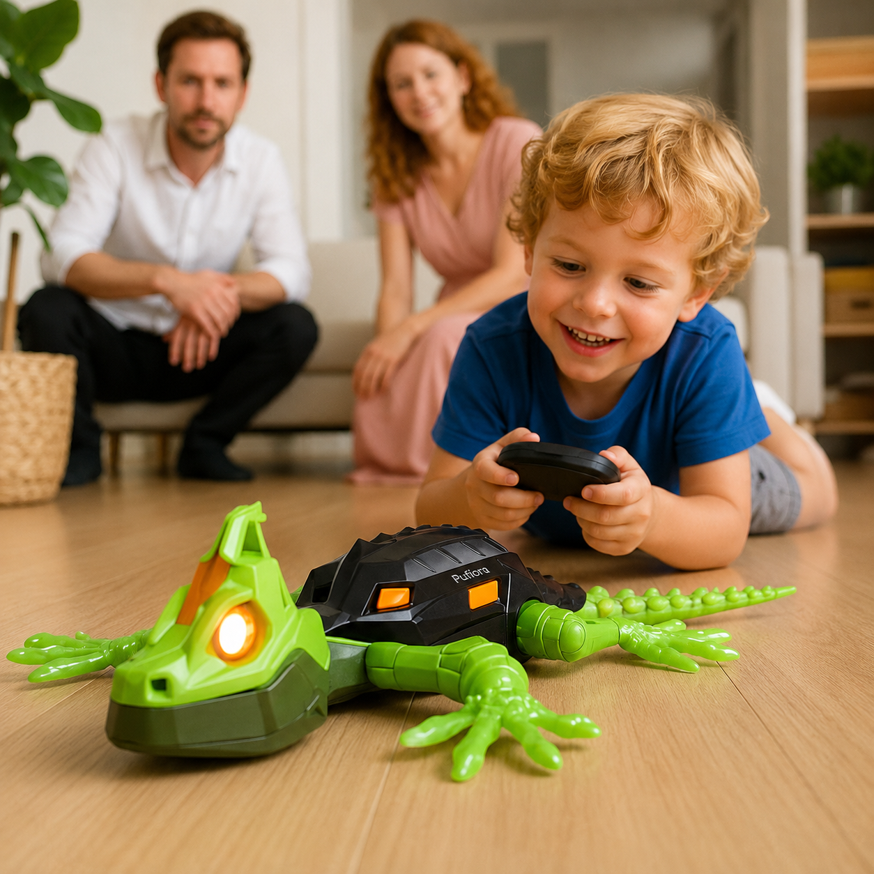Pufiora™ GeckoGo - Il Geco Interattivo che si Arrampica