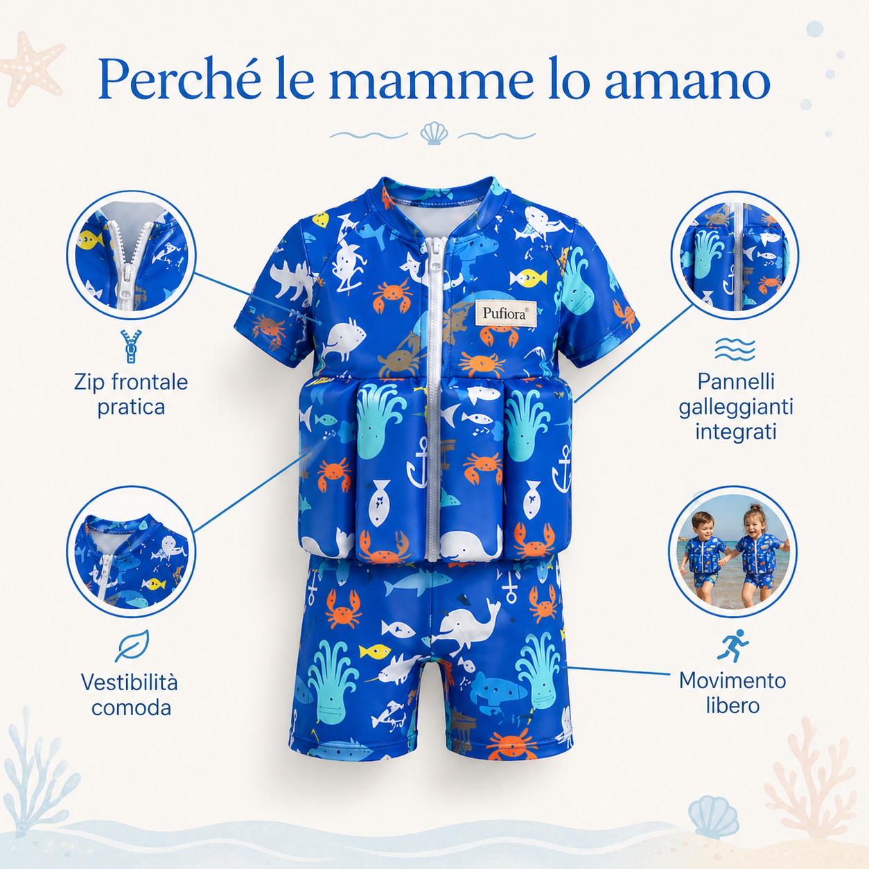 Pufiora™ AquaPrimi Costume Galleggiante