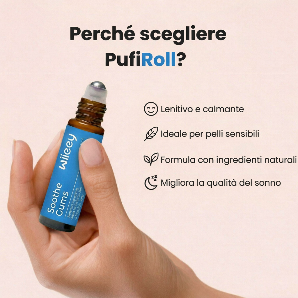 Pufiora™ PufiRoll | Roll-on delicato per la dentizione