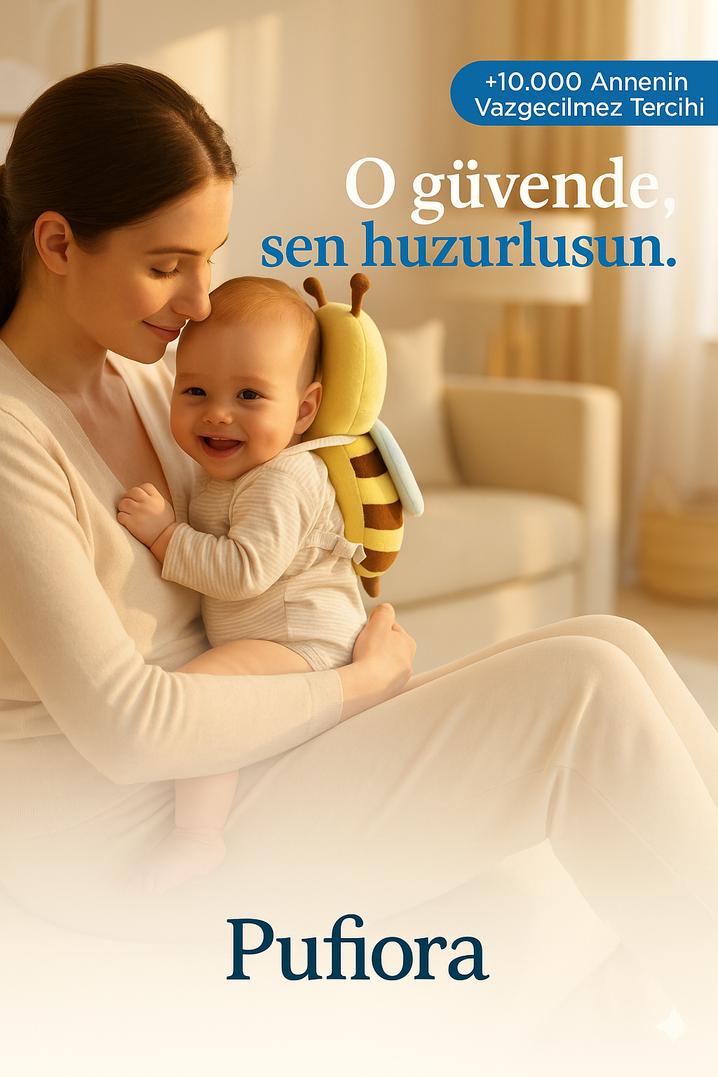 Pufiora™- Bebeğinizin İlk Adımları İçin "Koruyucu Melek" Yastığı