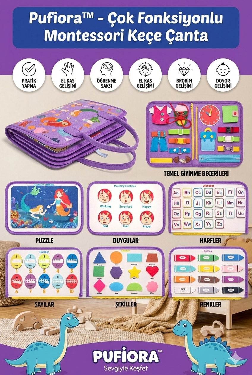 Pufiora™ - Eğitici Çocuk Çantası